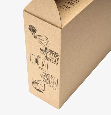 pudełka wysyłkowe z nadrukiem, realizacja dla firmy Perfumiada