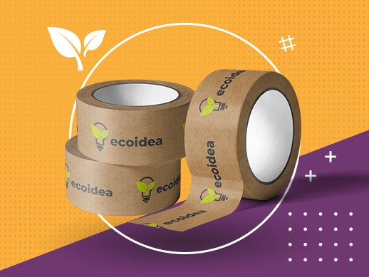 taśmy papierowe z logo